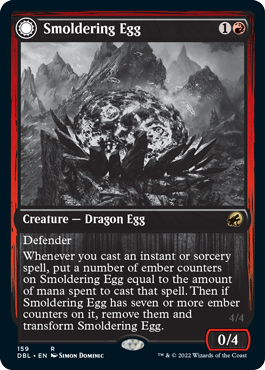 Smoldering Egg // Ashmouth Dragon [Innistrad: Double Feature] | Dragon's Lair Comics and Fantasy Houston TX