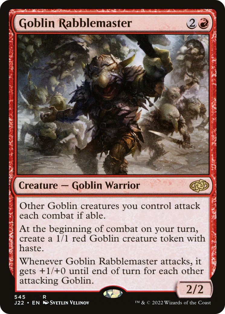 Goblin Rabblemaster [Jumpstart 2022] | Dragon's Lair Comics and Fantasy Houston TX