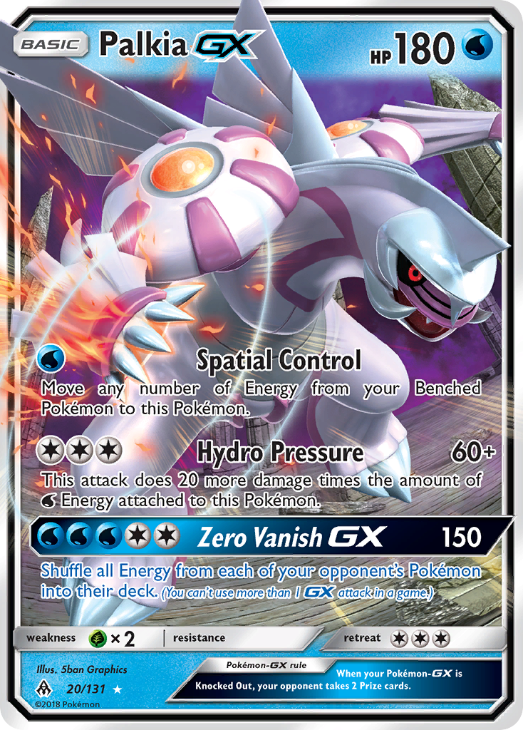 Palkia GX (20/131) [Sun & Moon: Forbidden Light] | Dragon's Lair Comics and Fantasy Houston TX