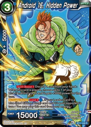 Android 16, Hidden Power (BT17-048) [Ultimate Squad] | Dragon's Lair Comics and Fantasy Houston TX