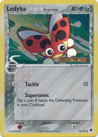 Ledyba (53/101) (Delta Species) (Stamped) [EX: Dragon Frontiers] | Dragon's Lair Comics and Fantasy Houston TX