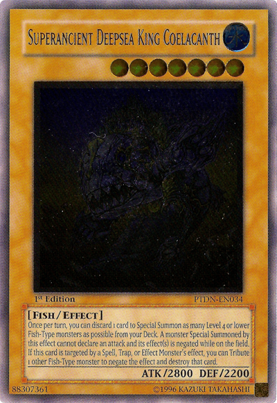 Superancient Deepsea King Coelacanth [PTDN-EN034] Ultimate Rare | Dragon's Lair Comics and Fantasy Houston TX