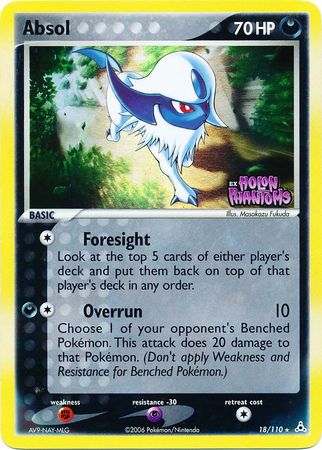 Absol (18/110) (Stamped) [EX: Holon Phantoms] | Dragon's Lair Comics and Fantasy Houston TX