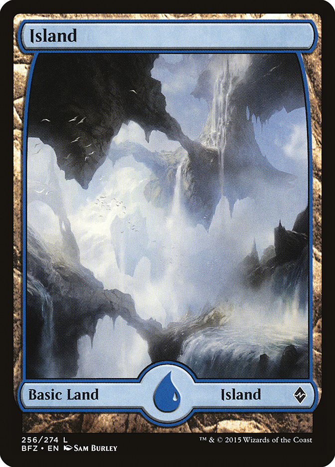 Island (256) (Full Art) [Battle for Zendikar] | Dragon's Lair Comics and Fantasy Houston TX