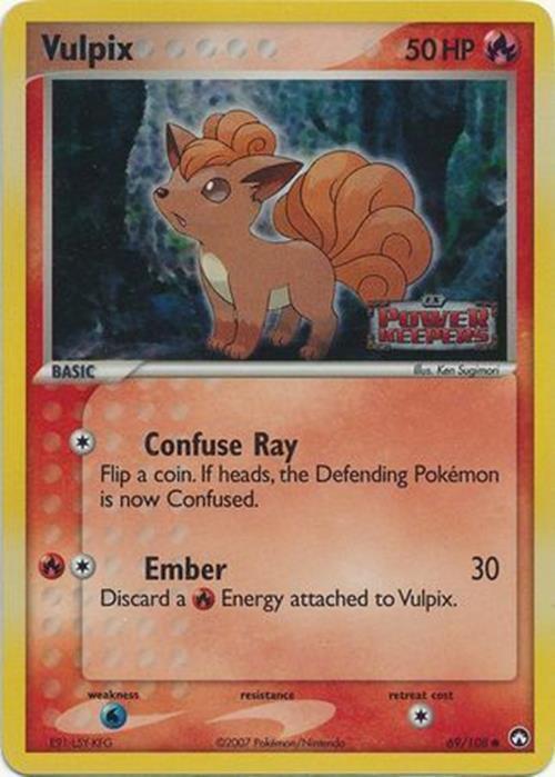 Vulpix (69/108) (Stamped) [EX: Power Keepers] | Dragon's Lair Comics and Fantasy Houston TX