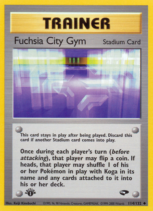 Fuchsia City Gym (114/132) [Gym Challenge 1st Edition] | Dragon's Lair Comics and Fantasy Houston TX