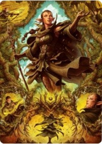 Nissa of Shadowed Boughs 2 Art Card [Zendikar Rising Art Series] | Dragon's Lair Comics and Fantasy Houston TX