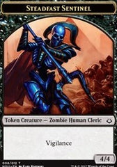 Steadfast Sentinel // Zombie Double-Sided Token [Hour of Devastation Tokens] | Dragon's Lair Comics and Fantasy Houston TX