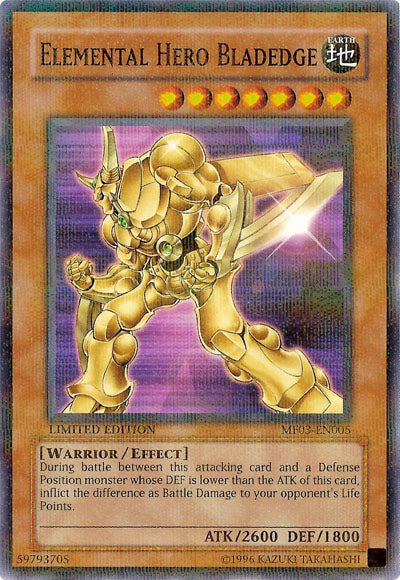 Elemental Hero Bladedge [MF03-EN005] Parallel Rare | Dragon's Lair Comics and Fantasy Houston TX