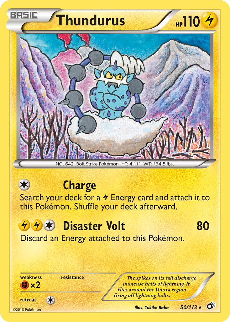 Thundurus (50/113) (Theme Deck Exclusive) [Black & White: Legendary Treasures] | Dragon's Lair Comics and Fantasy Houston TX