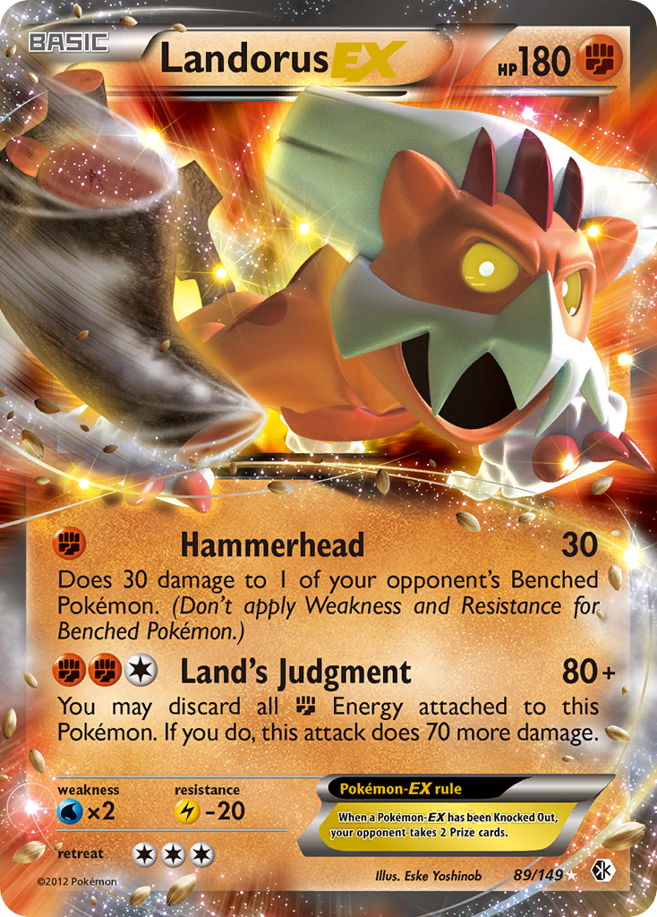 Landorus EX (89/149) [Black & White: Boundaries Crossed] | Dragon's Lair Comics and Fantasy Houston TX