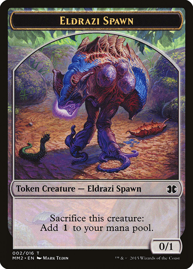 Eldrazi Spawn Token (002/016) [Modern Masters 2015 Tokens] | Dragon's Lair Comics and Fantasy Houston TX