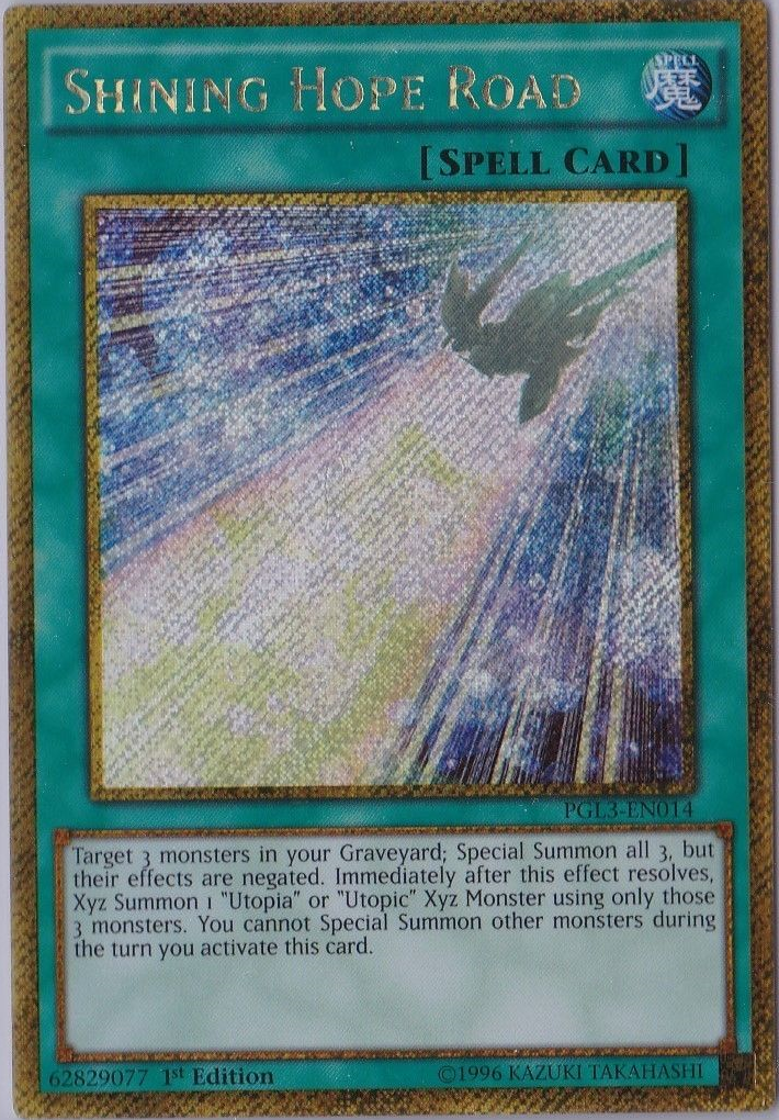 Shining Hope Road [PGL3-EN014] Gold Secret Rare | Dragon's Lair Comics and Fantasy Houston TX