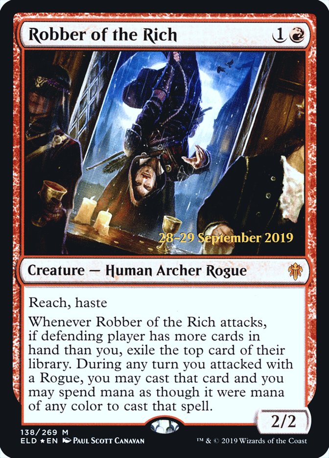 Robber of the Rich [Throne of Eldraine Prerelease Promos] | Dragon's Lair Comics and Fantasy Houston TX