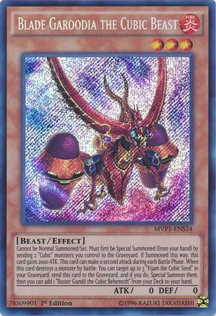 Blade Garoodia the Cubic Beast [MVP1-ENS34] Secret Rare | Dragon's Lair Comics and Fantasy Houston TX