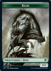 Beast (010) // Whale Double-Sided Token [Commander 2021 Tokens] | Dragon's Lair Comics and Fantasy Houston TX