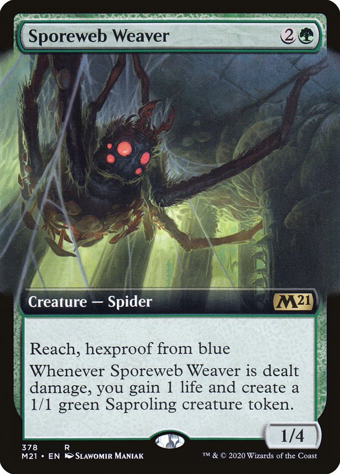 Sporeweb Weaver (Extended Art) [Core Set 2021] | Dragon's Lair Comics and Fantasy Houston TX