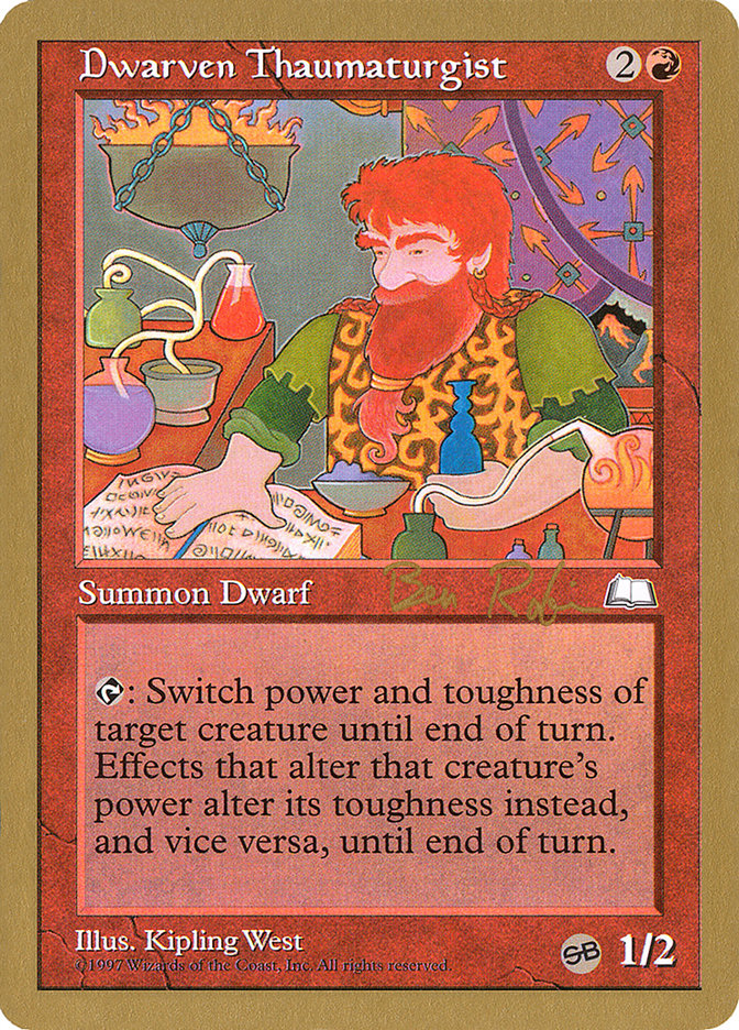 Dwarven Thaumaturgist (Ben Rubin) (SB) [World Championship Decks 1998] | Dragon's Lair Comics and Fantasy Houston TX