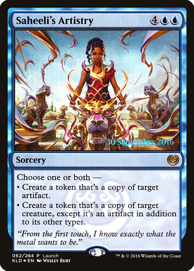 Saheeli's Artistry (Launch) [Kaladesh Promos] | Dragon's Lair Comics and Fantasy Houston TX