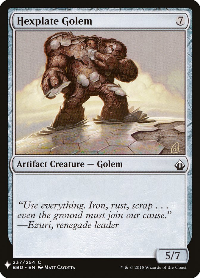 Hexplate Golem [Mystery Booster] | Dragon's Lair Comics and Fantasy Houston TX