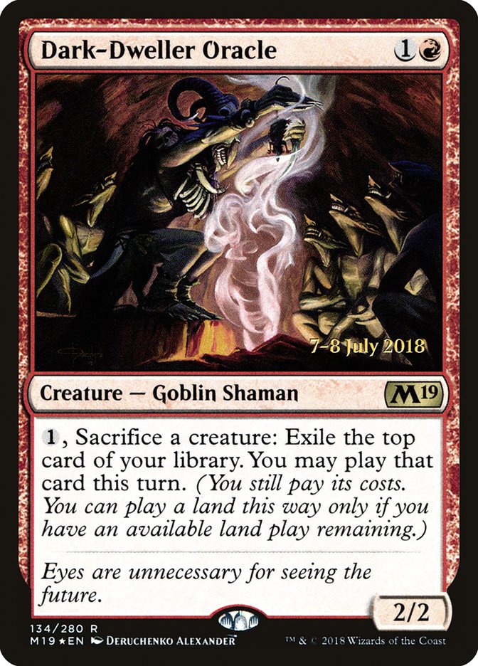 Dark-Dweller Oracle [Core Set 2019 Prerelease Promos] | Dragon's Lair Comics and Fantasy Houston TX