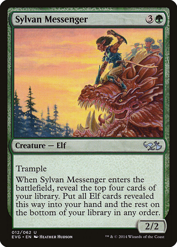 Sylvan Messenger (Elves vs. Goblins) [Duel Decks Anthology] | Dragon's Lair Comics and Fantasy Houston TX