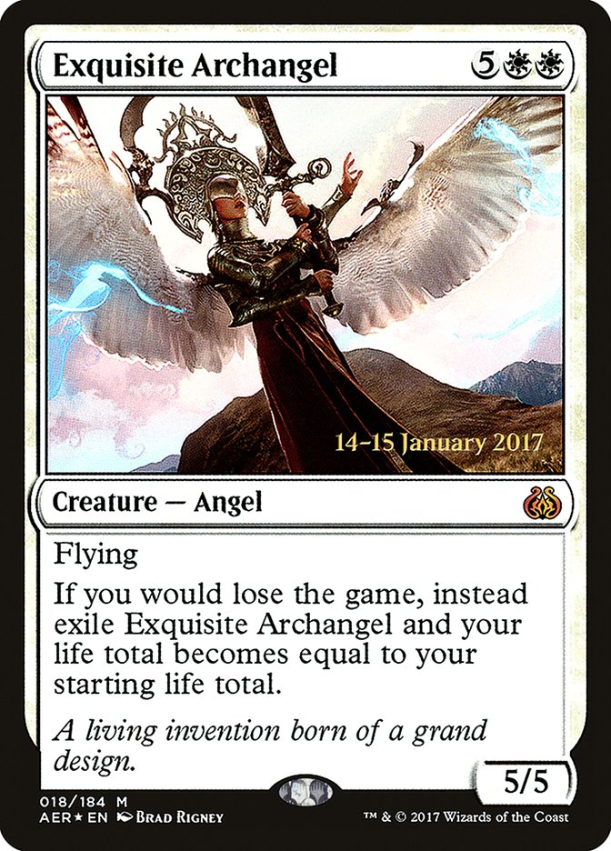 Exquisite Archangel [Aether Revolt Prerelease Promos] | Dragon's Lair Comics and Fantasy Houston TX