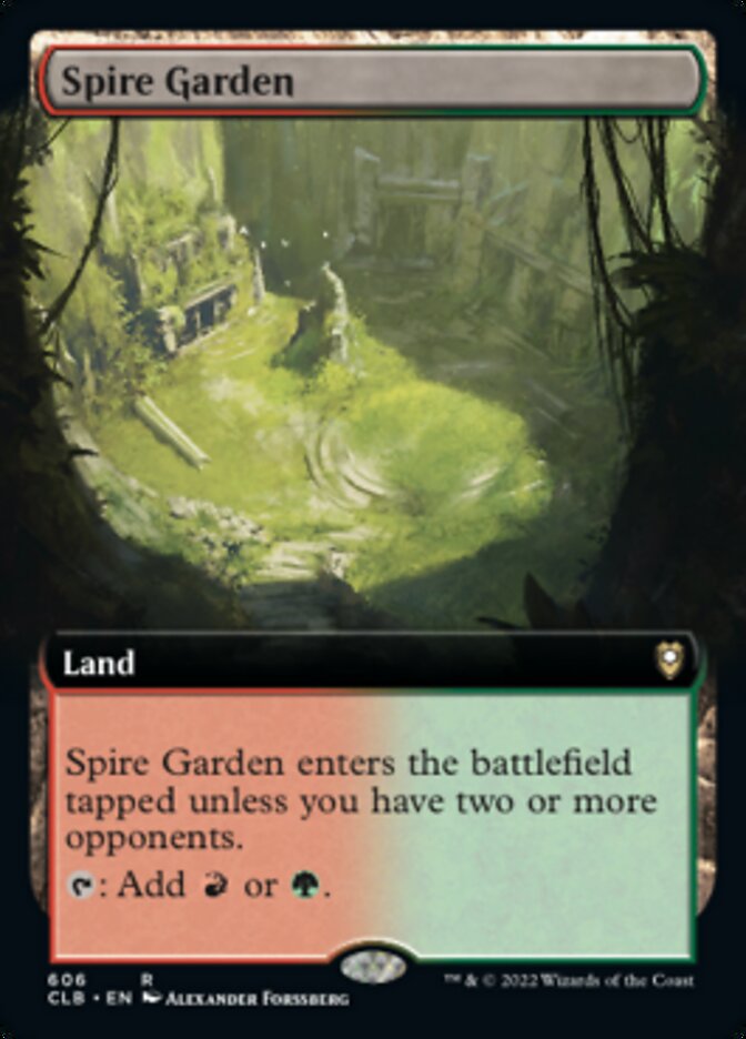 Spire Garden (Extended Art) [Commander Legends: Battle for Baldur's Gate] | Dragon's Lair Comics and Fantasy Houston TX