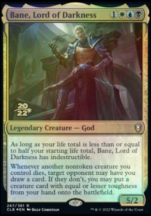 Bane, Lord of Darkness [Commander Legends: Battle for Baldur's Gate Prerelease Promos] | Dragon's Lair Comics and Fantasy Houston TX