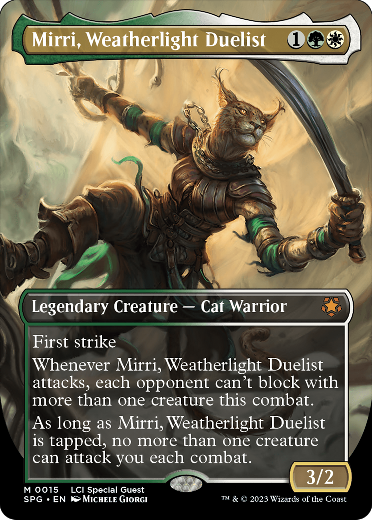 Mirri, Weatherlight Duelist (Borderless) [The Lost Caverns of Ixalan Special Guests] | Dragon's Lair Comics and Fantasy Houston TX