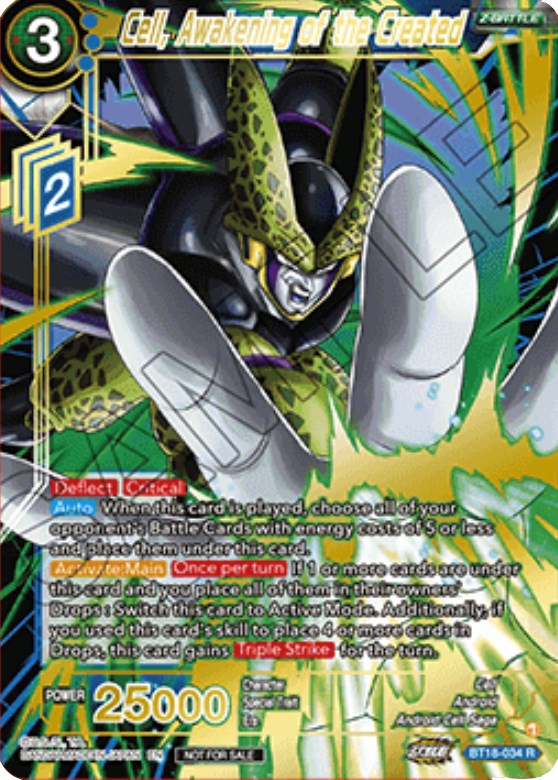 Cell, Awakening of the Created (Zenkai Cup 2022 Top 64) (BT18-034) [Tournament Promotion Cards] | Dragon's Lair Comics and Fantasy Houston TX