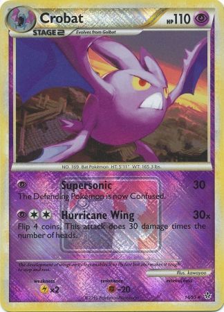 Crobat (14/95) (League Promo) [HeartGold & SoulSilver: Unleashed] | Dragon's Lair Comics and Fantasy Houston TX