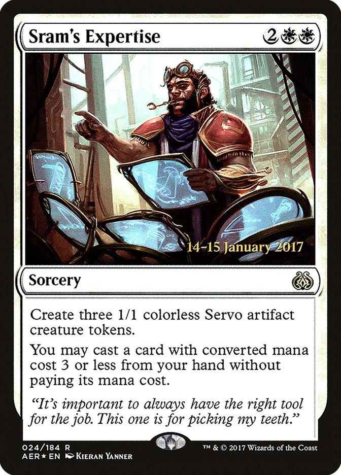 Sram's Expertise [Aether Revolt Prerelease Promos] | Dragon's Lair Comics and Fantasy Houston TX