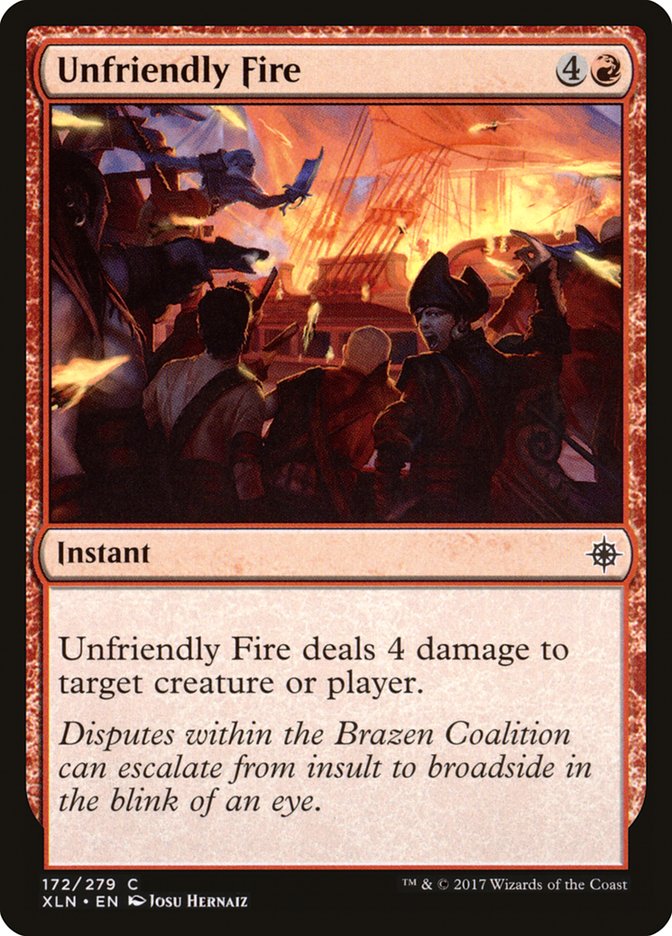 Unfriendly Fire [Ixalan] | Dragon's Lair Comics and Fantasy Houston TX