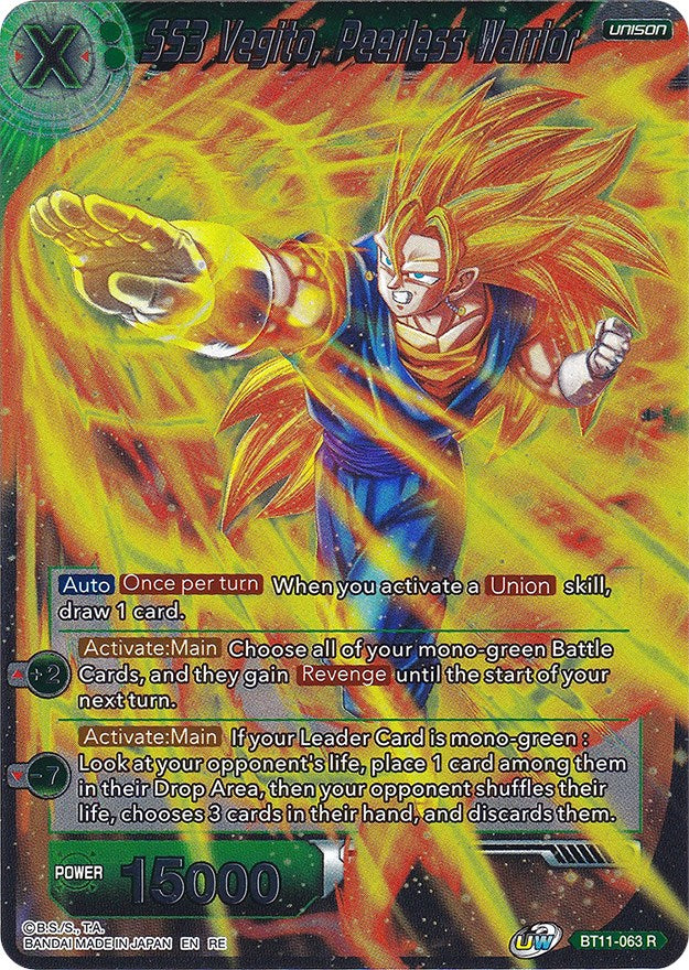 SS3 Vegito, Peerless Warrior (BT11-063) [Ultimate Deck 2022] | Dragon's Lair Comics and Fantasy Houston TX