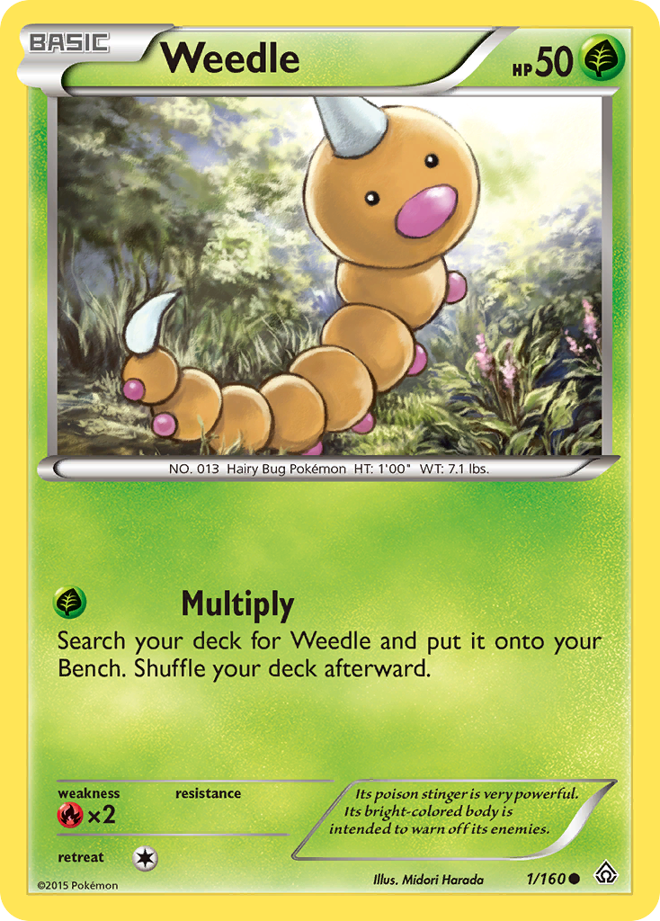 Weedle (1/160) [XY: Primal Clash] | Dragon's Lair Comics and Fantasy Houston TX