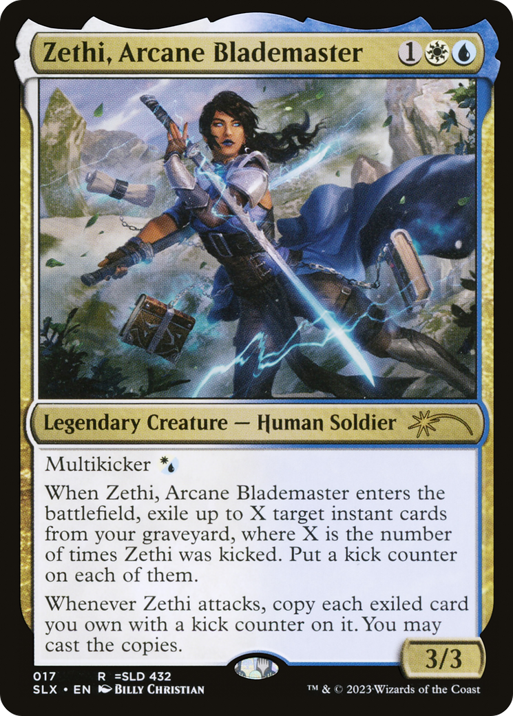 Zethi, Arcane Blademaster [Secret Lair: Universes Within] | Dragon's Lair Comics and Fantasy Houston TX