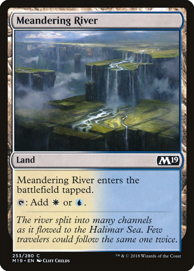 Meandering River [Core Set 2019] | Dragon's Lair Comics and Fantasy Houston TX