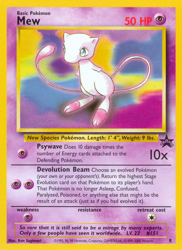 Mew (8) [Wizards of the Coast: Black Star Promos] | Dragon's Lair Comics and Fantasy Houston TX