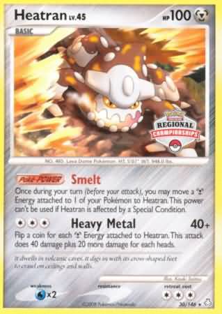 Heatran (30/146) (Regional Championships) [Diamond & Pearl: Legends Awakened] | Dragon's Lair Comics and Fantasy Houston TX