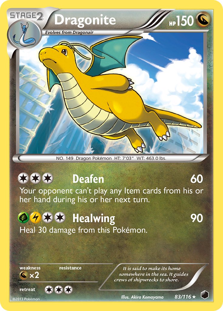 Dragonite (83/116) (Cosmos Holo) (Blister Exclusive) [Black & White: Plasma Freeze] | Dragon's Lair Comics and Fantasy Houston TX