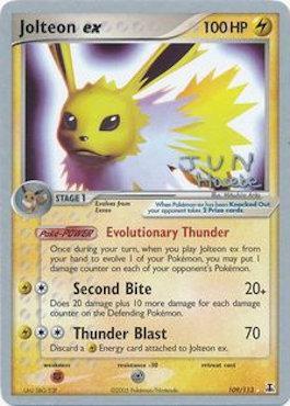 Jolteon ex (109/113) (Flyvees - Jun Hasebe) [World Championships 2007] | Dragon's Lair Comics and Fantasy Houston TX