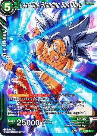 Last One Standing Son Goku (EX03-14) [Ultimate Box] | Dragon's Lair Comics and Fantasy Houston TX