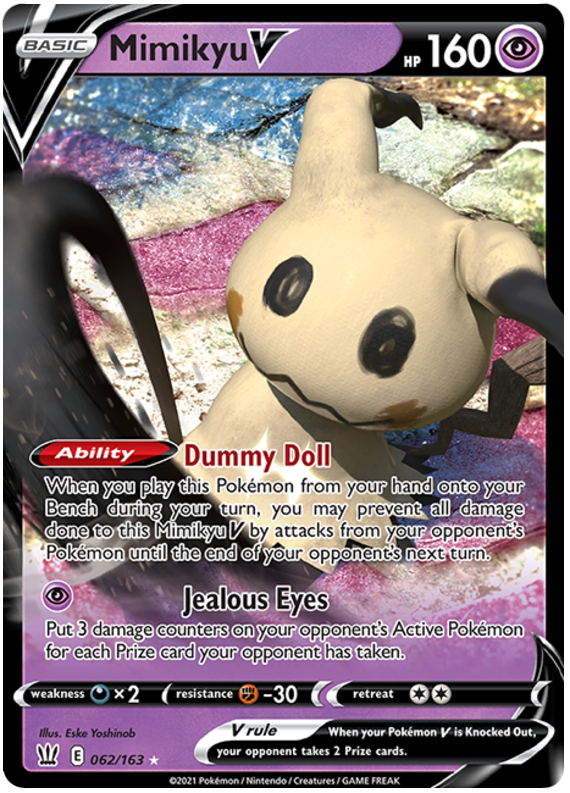 Mimikyu V (062/163) [Sword & Shield: Battle Styles] | Dragon's Lair Comics and Fantasy Houston TX