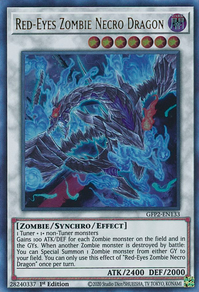 Red-Eyes Zombie Necro Dragon [GFP2-EN133] Ultra Rare | Dragon's Lair Comics and Fantasy Houston TX