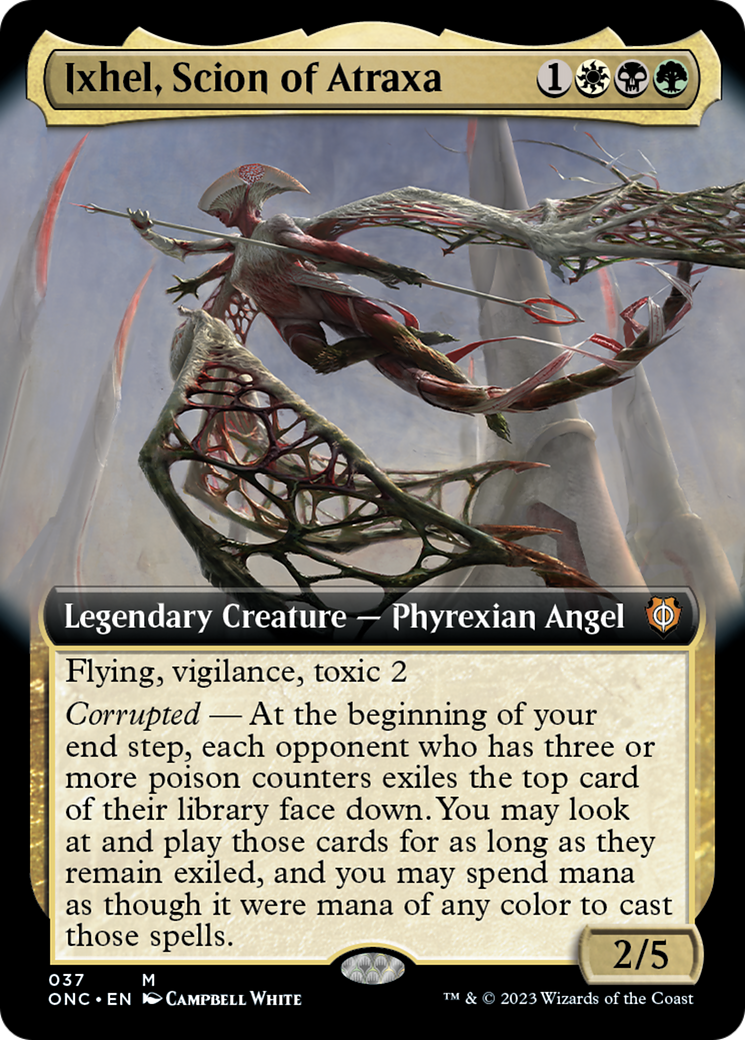 Ixhel, Scion of Atraxa (Extended Art) [Phyrexia: All Will Be One Commander] | Dragon's Lair Comics and Fantasy Houston TX