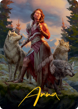 Arlinn, the Pack's Hope 1 Art Card (Gold-Stamped Signature) [Innistrad: Midnight Hunt Art Series] | Dragon's Lair Comics and Fantasy Houston TX