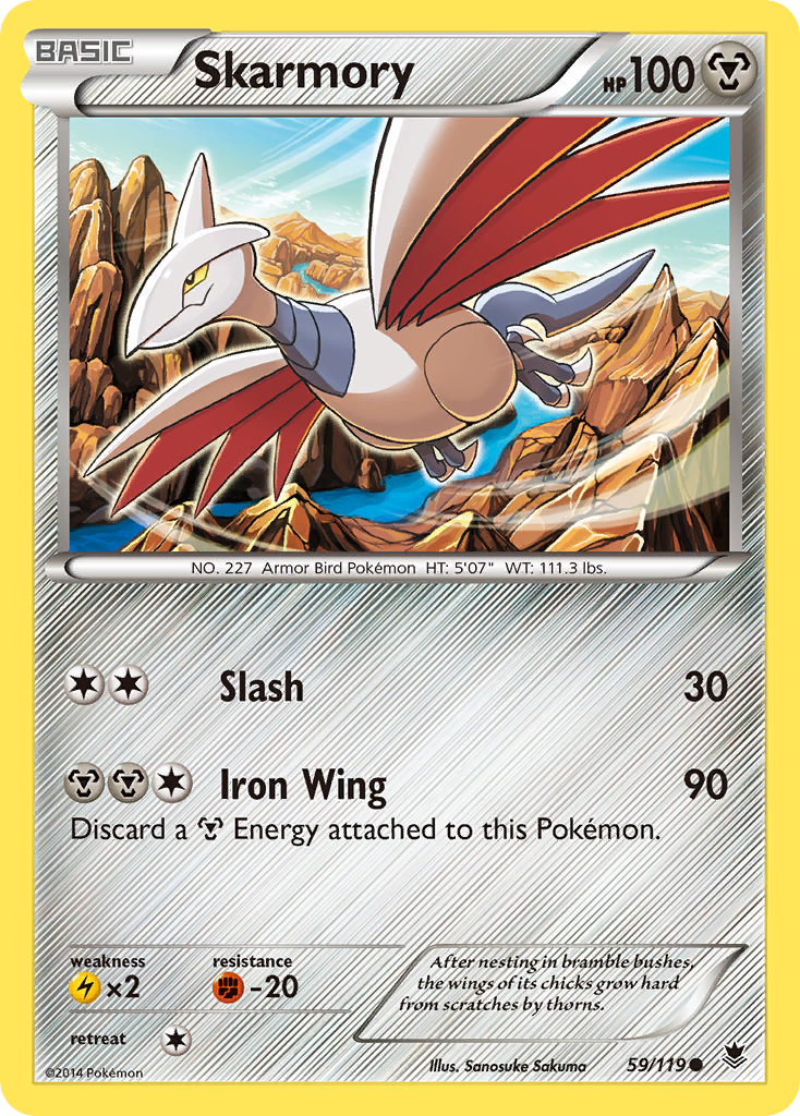 Skarmory (59/119) [XY: Phantom Forces] | Dragon's Lair Comics and Fantasy Houston TX