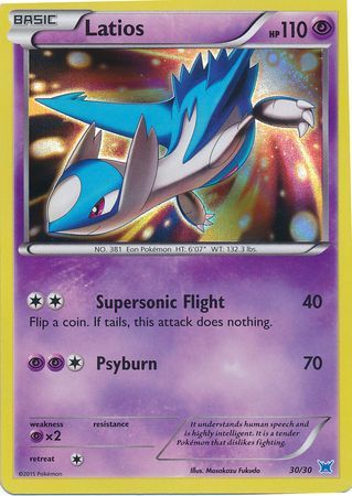 Latios (30/30) [XY: Trainer Kit 2 - Latios] | Dragon's Lair Comics and Fantasy Houston TX