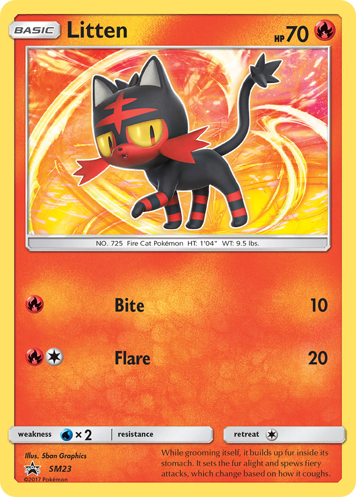 Litten (SM23) [Sun & Moon: Black Star Promos] | Dragon's Lair Comics and Fantasy Houston TX